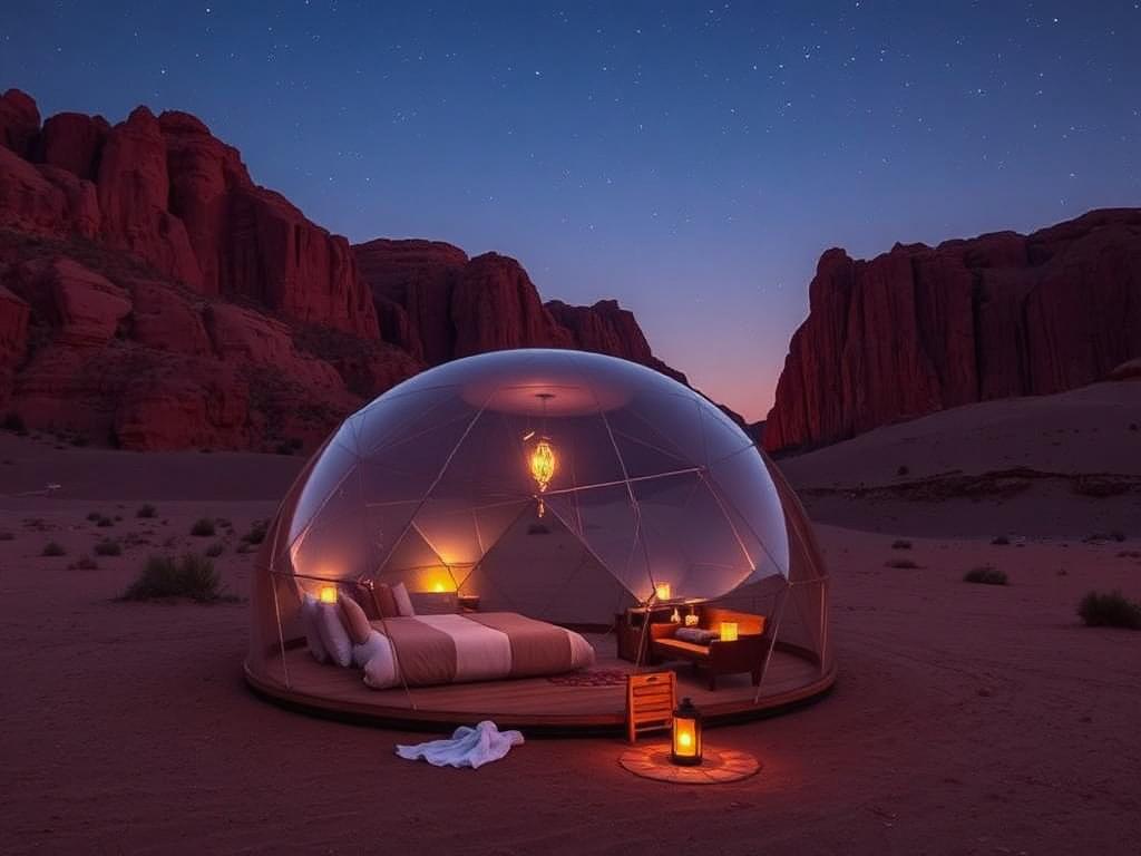 Desert Bubble Camp, Wadi Rum, Jordan